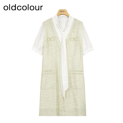 oldcolour夏季新款法式泡泡袖甜美温柔风显瘦气质裙女GP21101771 商品图0