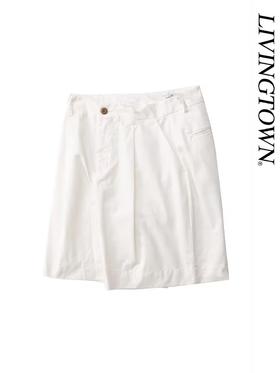 LIVINGTOWN/LT单褶休闲短裤