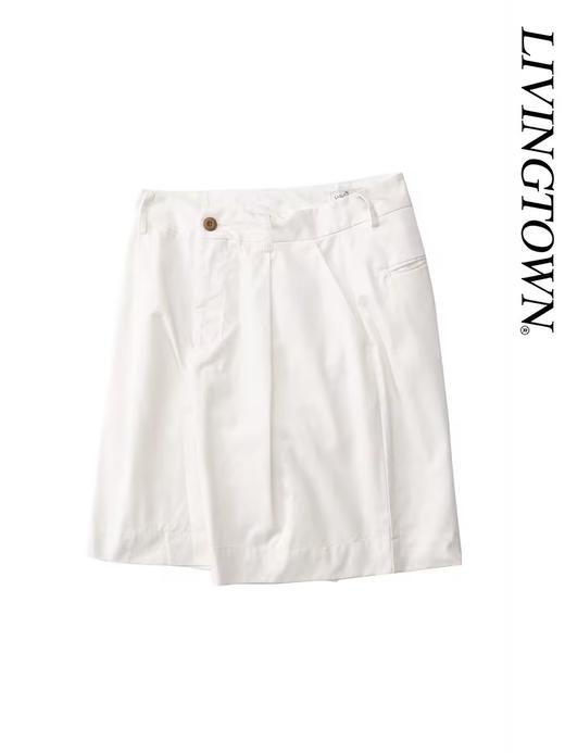 LIVINGTOWN/LT单褶休闲短裤 商品图0