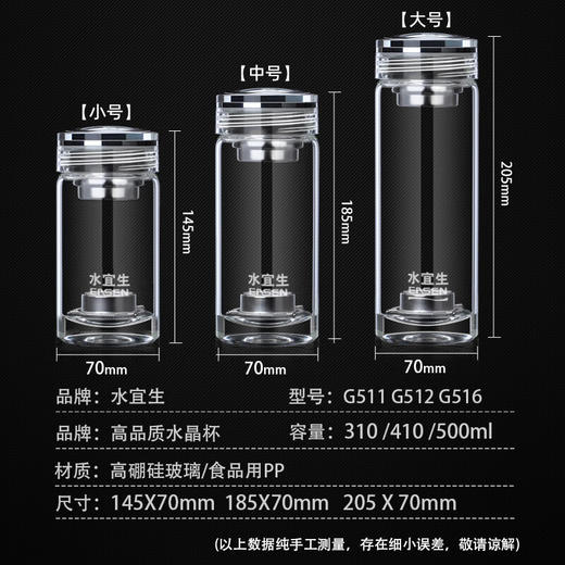 水宜生  弱碱养生系列G511/G512  310ML/410ML 商品图3
