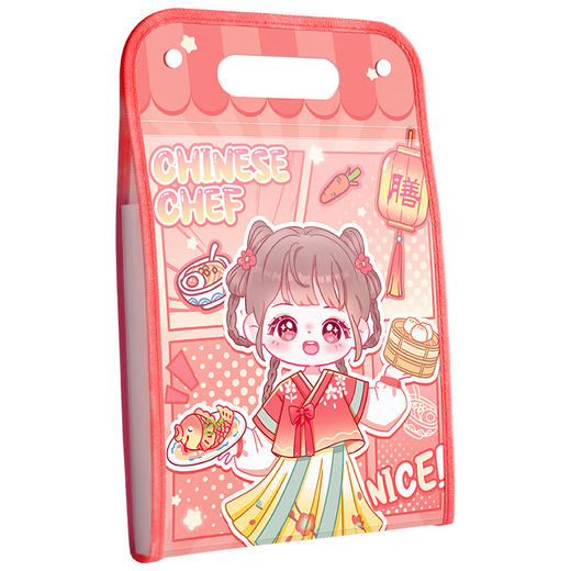 【13格分类！轻松装包收纳】多功能学童专用收纳袋，试卷分类收纳更方便，防水易清洗，13格大容量，防止试卷掉落，可爱卡通封面，科目分类神器，超爆款热销！ 商品图4