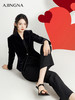 【商场同款】阿菁娜2024秋季新款立领V领丝绒外套A29Q107023 商品缩略图4