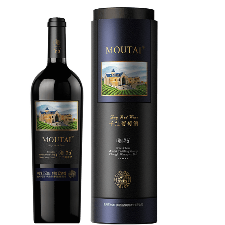 茅台经典干红葡萄酒*黑圆筒