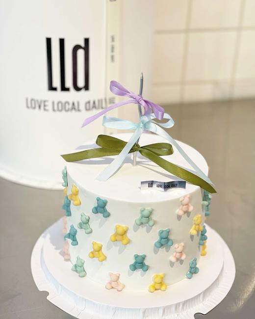 马卡龙小熊·奶油蛋糕 商品图2