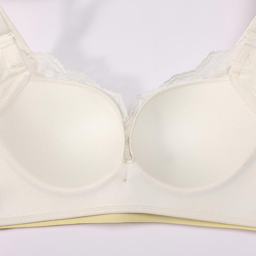 都市丽人内衣自然舒适常规文胸蕾丝薄文胸3/4杯三排扣无钢圈LBT2T7 商品图8