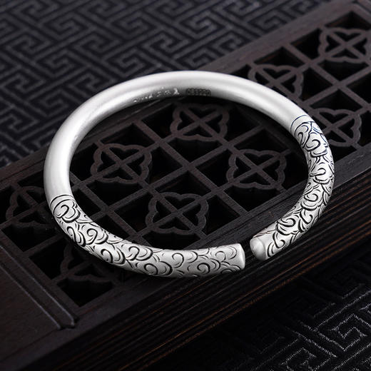 【祥云之念】子佩集S999银手工手镯原创设计【55083220】金箍棒2407 商品图4