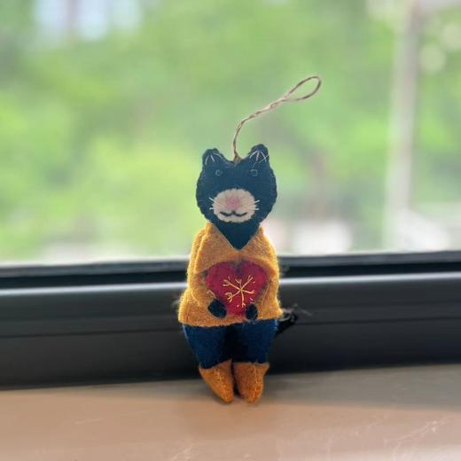 羊毛毡 猫咪挂件 商品图0