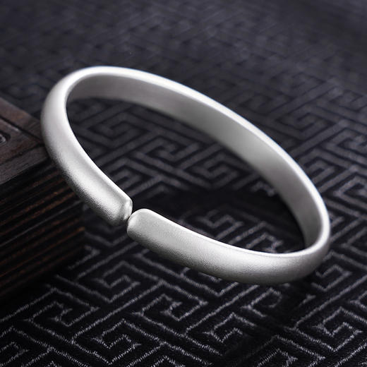 【证悟空性】子佩集S999银手工手镯原创设计【55081225】2407 商品图3