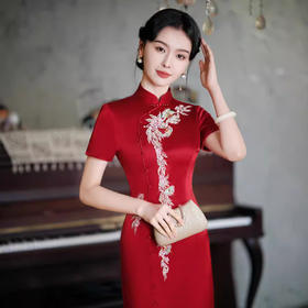 MYF 627改良旗袍高端礼服显瘦优雅连衣裙