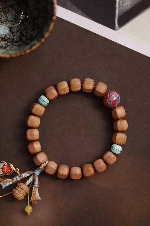 老山檀香原创【有珈】手串9mmx19颗 商品图0