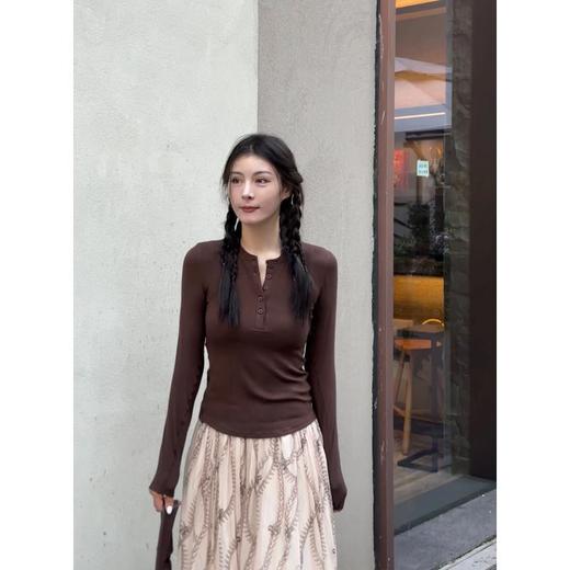 【包邮发顺丰】62113 洛诗琳新款立体裸感绷缝工艺精致高级品质亨利衫 KTT230 商品图8