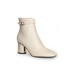 豪麟名鞋BALDININI女鞋短靴牛皮革D5B064N白色