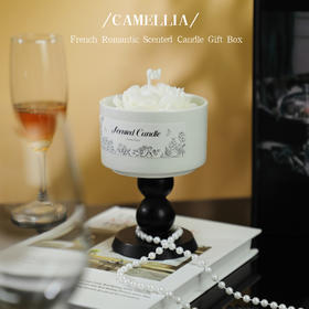 高级感山茶花造型香薰蜡烛礼盒创意陶瓷杯蜡手工烛台香氛女生礼物中秋礼品教师节送同学送闺蜜亲友礼物