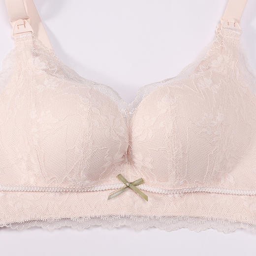 都市丽人内衣快乐妈咪孕哺文胸蕾丝薄文胸3/4杯三排扣无钢圈LBT2R2 商品图5