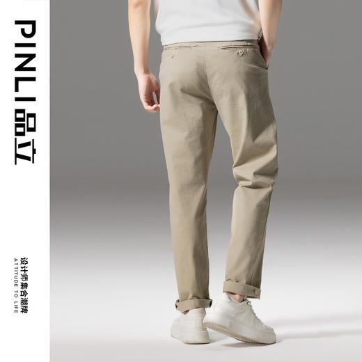 PINLI品立2024秋季新款男装老钱风男裤直筒牛仔长裤潮GD242416334 商品图4