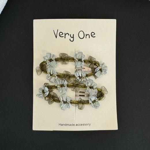 very one 进口木马缎带 水滴夹对夹 商品图1