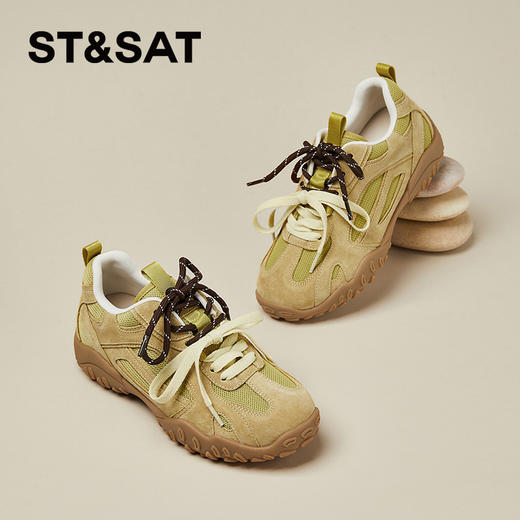 星期六休闲复古拼色双鞋带德训鞋SSC3112E42 商品图3