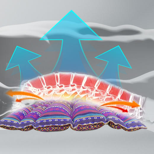七修良品 山苍子腰枕 纯植物填充 支撑腰部 面料透气不闷汗 商品图2