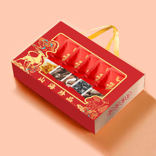 山珍菌菇礼盒中秋年货送礼山珍礼品鹿茸菇干货厂家菌汤包礼盒批发 商品图2