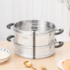 Debo德铂 尼克尔蒸锅304不锈钢三层汤蒸两用锅28cm 商品缩略图2