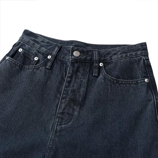 ROMI STUDIO“重磅丹宁”100斜纹棉酵洗石磨炒砂直筒牛仔裤421N9010 商品图2