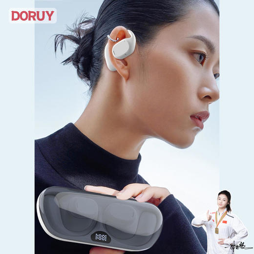 DORUY不入耳运动耳机 | 空气传导 定向传音 续航时间长 轻巧舒适 健身/跑步/瑜伽/开车/办公 苹果安卓通用 商品图2