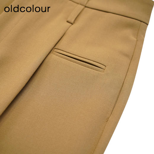 oldcolour秋季新款时尚高级高腰显瘦西装直筒阔腿裤女P320704A1 商品图4