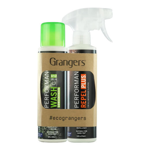 英国GRANGERS 户外软壳冲锋衣中性清洁洗涤dwr防泼水修复喷雾组合装GRF211【300ml+275ml】 商品图1