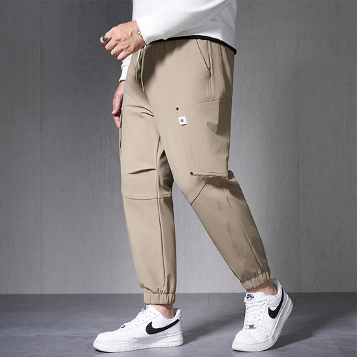 【新款DMH】大依优型大码束脚休闲裤加肥加大宽松男士卫裤胖子300斤显瘦潮流运动 商品图5