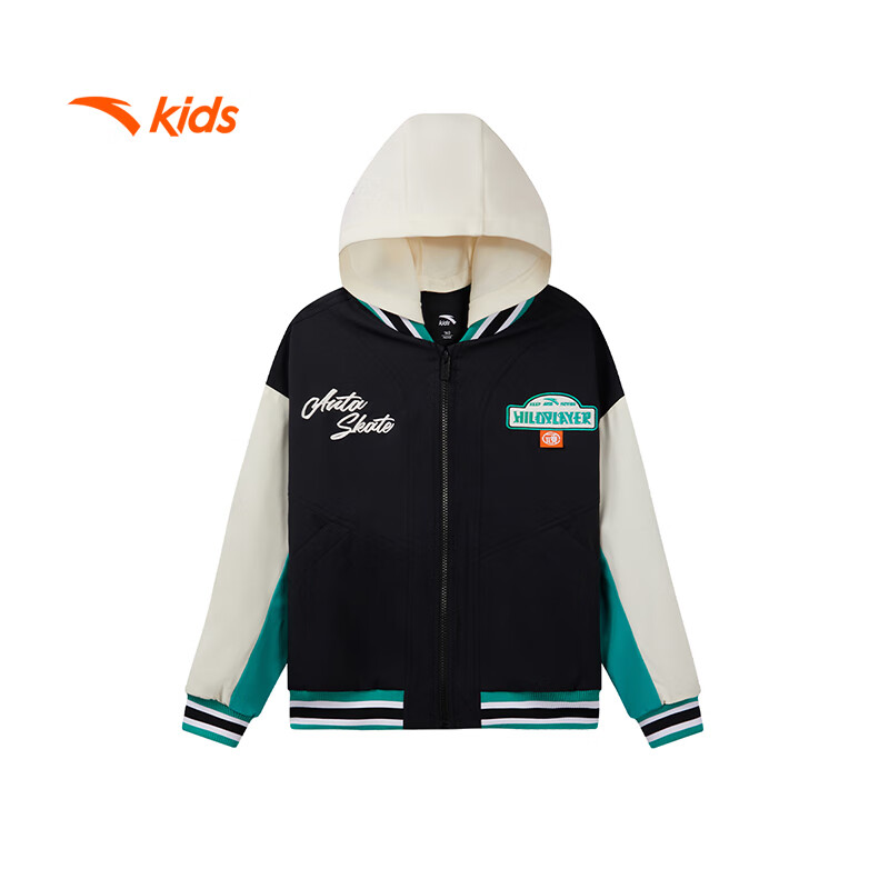 【超值】安踏儿童梭织运动薄外套男童上衣当季少年顽家休闲春装352438604