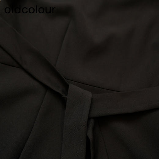 oldcolour衬衫连衣裙春季新款高腰拼接假两件长裙女GP11103637 商品图4