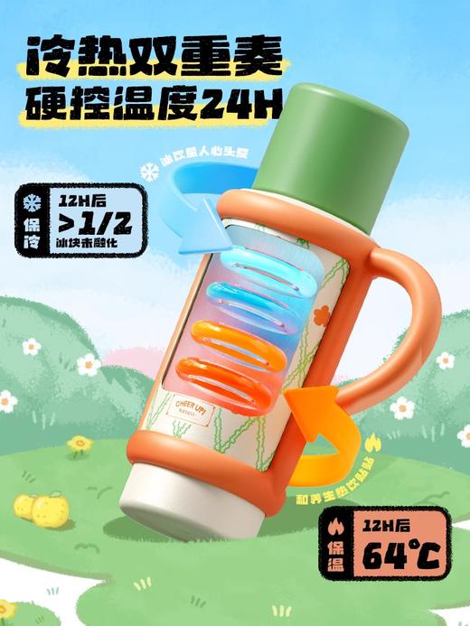 【清仓特惠3.5折】物生物星盏陶瓷保温杯大容量水杯950ML 商品图1