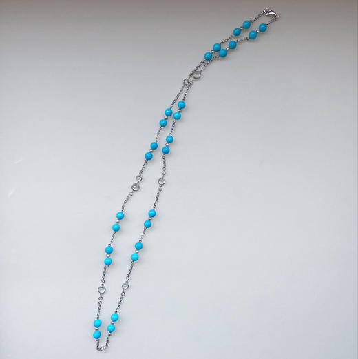 CHIC系列 18K镶无色翡翠、钻石和松石 项链 商品图0