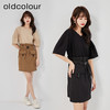oldcolour2023夏季新款气质休闲工装收腰拼接连衣裙O22101250 商品缩略图0