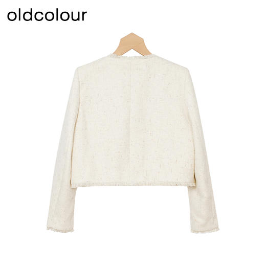 oldcolour秋季新款通勤时尚名媛小香风纯色长袖套装女P341401A1 商品图3