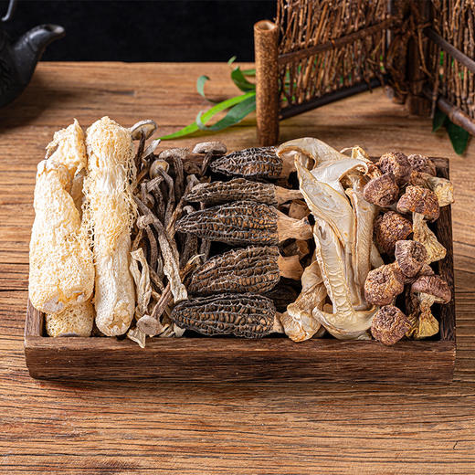 山珍菌菇干货批发礼盒伴手礼食用菌滋补菌菇汤料包新年送礼大礼包 商品图1