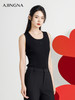 【商场同款】阿菁娜2024秋季新款U型领简约时尚背心A29Q301039 商品缩略图0