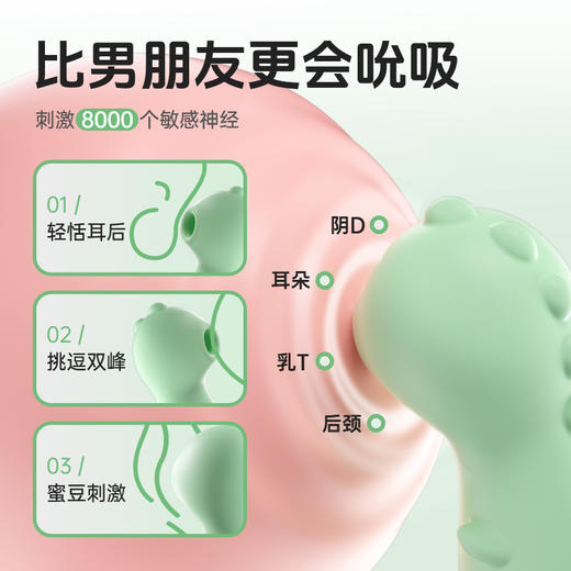 小怪兽 萌吻吮xi按摩器 商品图4