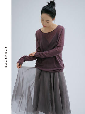 2024AW 柔雾高精纺水溶羊毛套头衫