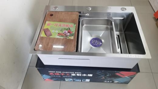 格朗  单手工盆 双筋网红 正品304 拉丝 6845 3.0*220 商品图0