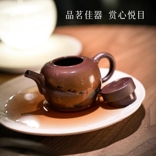 敦煌研究院【丝路敦煌紫泥紫砂壶】泡茶家用紫砂茶壶单壶一人用茶具 商品图3