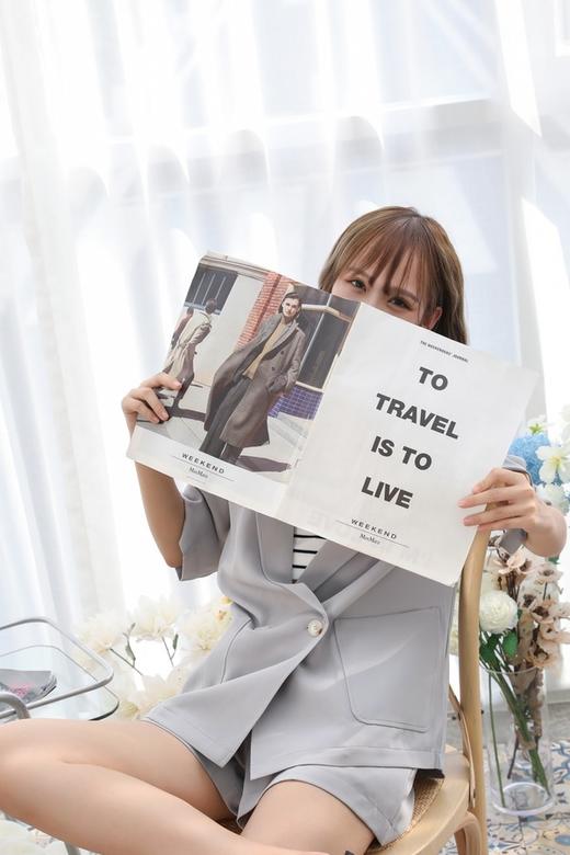 LNNNS 简约落肩七分袖西装短裤套装 13283 商品图5