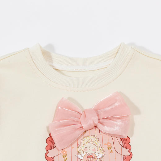 贝贝怡女童套装纯棉2024新款洋气卫衣春秋中大儿童长裤休闲两件套ZB1DT029 商品图7