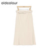 oldcolourA字半身裙春季新款高腰宽松高级通勤中长裙女P11063415 商品缩略图0
