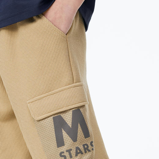 【MQD】童装男童春秋新款华夫格针织运动裤中大儿童宽松工装卫裤潮 商品图2