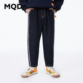 【MQD】童装男大童童趣立体图案牛仔长裤春儿童户外防褪色锥形裤新