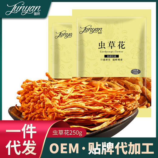 【批发代加工】菌妍虫草花干货虫草干菌菇干货批发东北特产新货 商品图0
