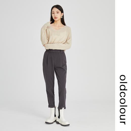 oldcolour2022冬季新款时尚气质修身显瘦休闲长裤GN41073952 商品图2