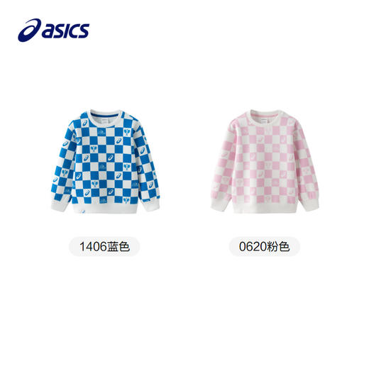 【商城同款】ASICS/亚瑟士童装长袖运动印花长袖卫衣T恤2024秋季 商品图4