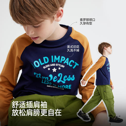 【大麦棉趣味T】儿童美式字母印花T恤 PQTX2416 商品图4